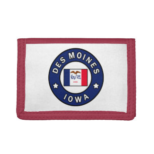 Des Moines Iowa Trifold Wallet