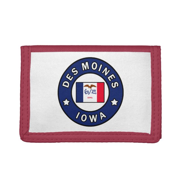 Des Moines Iowa Trifold Wallet (Front)