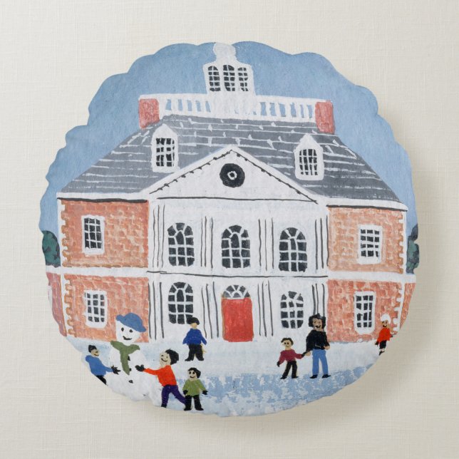 Des. Res. 1992 Round Pillow (Front)