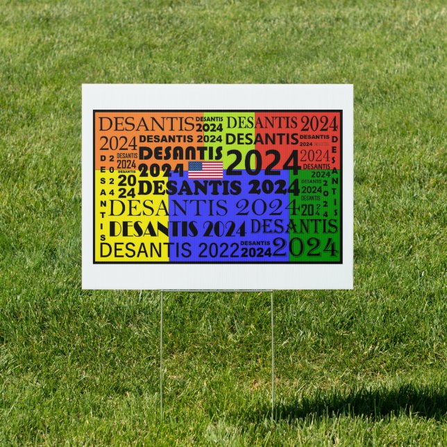 DeSantis 2024 Colorful and Bold Sign (Insitu)