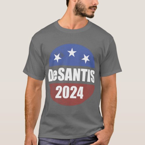 Desantis 2024 Election Button Make America Florida T_Shirt