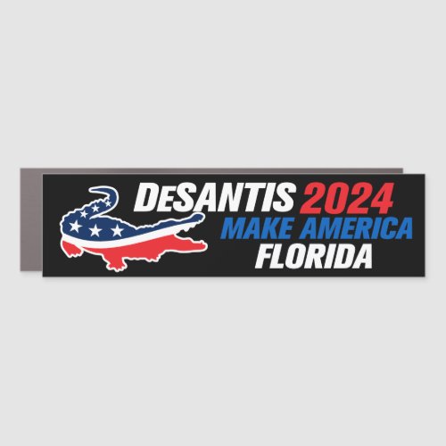 DeSantis 2024 Make America Florida Bumper Car Magnet