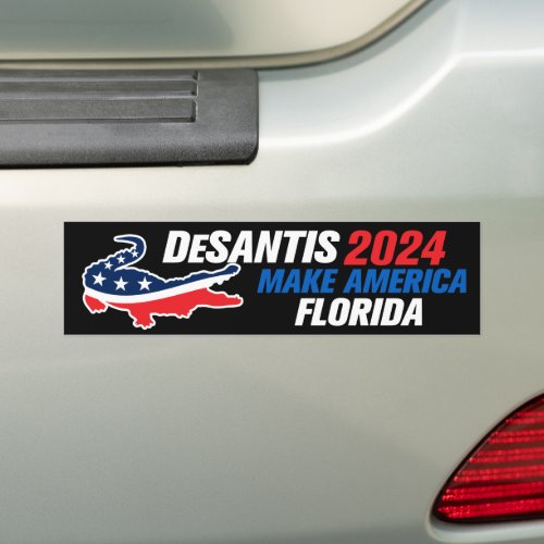 DeSantis 2024 Make America Florida Bumper Sticker