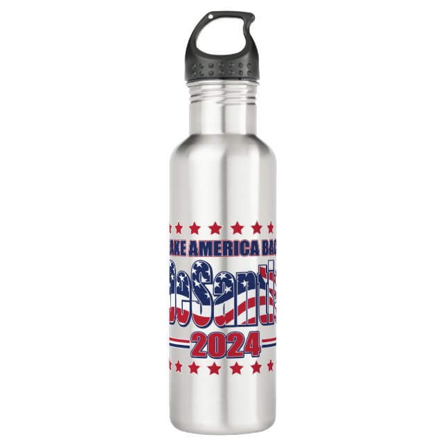 DeSantis-2024-Take-America-Back- Stainless Steel Water Bottle (Front)