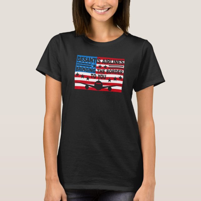 DeSantis Airlines  DeSantis Airlines 9 T-Shirt (Front)