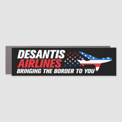 DeSantis Airlines Funny Ron DeSantis 2024 Bumper Car Magnet