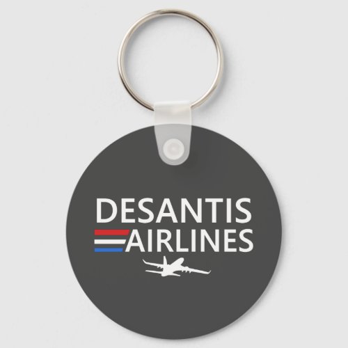 Desantis Airlines Political Joke Magnet Keychain