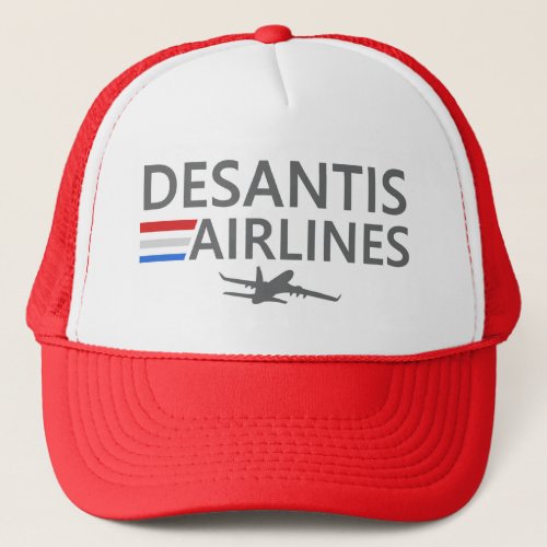 Desantis Airlines Political Joke Trucker Hat