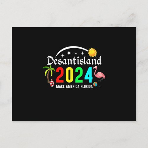 Desantis _ Desantisland 2024 Make America Florida  Postcard