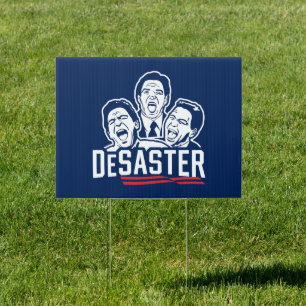 DeSantis Laugh DeSaster Anti-DeSantis Yard Sign