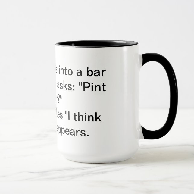 Descartes Joke Mug (Right)