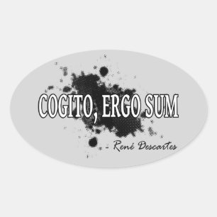 Descartes Oval Sticker