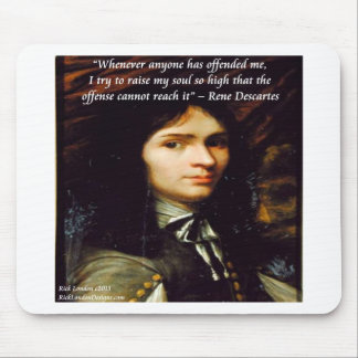 Descartes "Raise My Soul" Famous Quote Mouse Pad