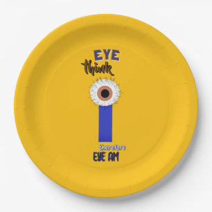 Descartes Smart Thinkers Eyeball Paper Plates