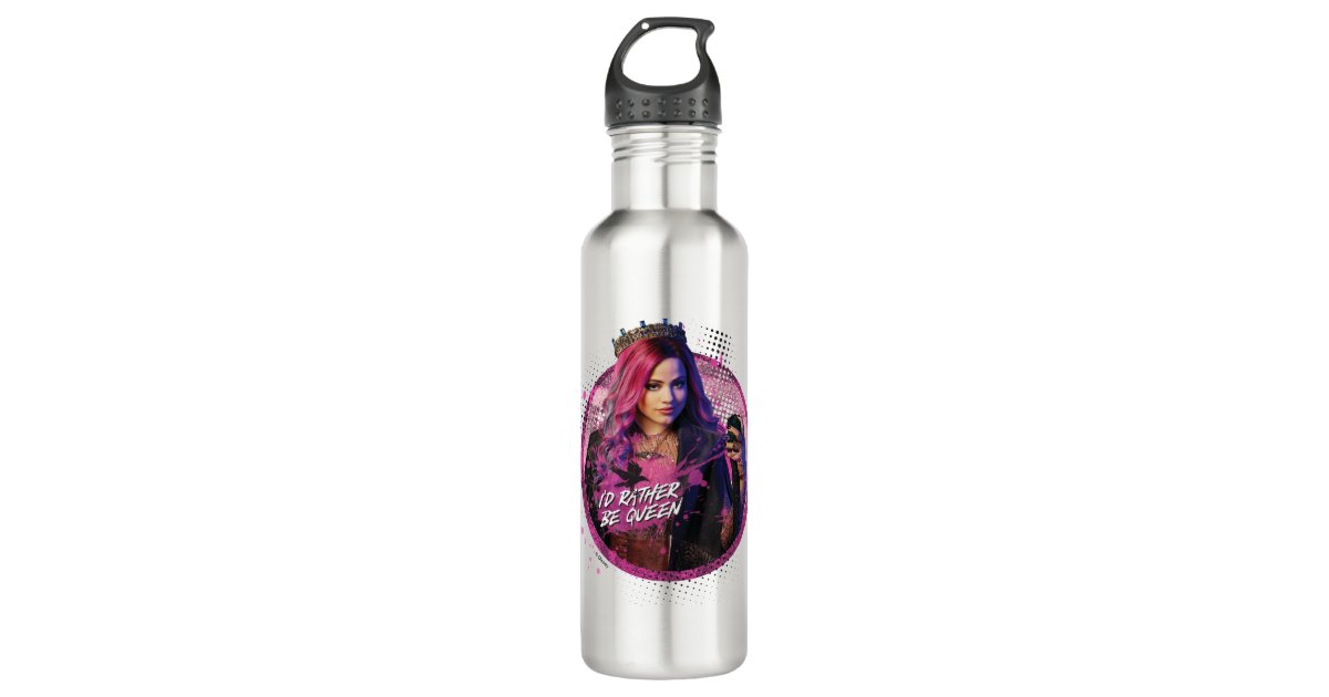 Descendants 3 | Audrey - I'd Rather Be Queen Stainless Steel Water Bottle | Zazzle.com