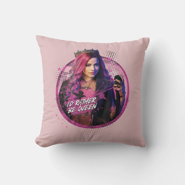 Descendants 3 | Audrey - I'd Rather Be Queen Throw Pillow (Front)