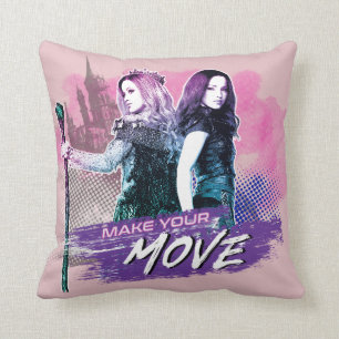 Descendants 3 Mal & Audrey - Make Your Move Throw Pillow