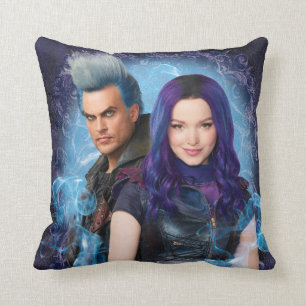 Descendants 3 Mal & Hades Throw Pillow