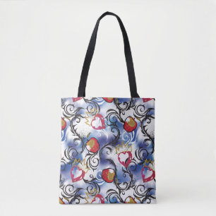 Descendants Evie Apple Pattern Tote Bag