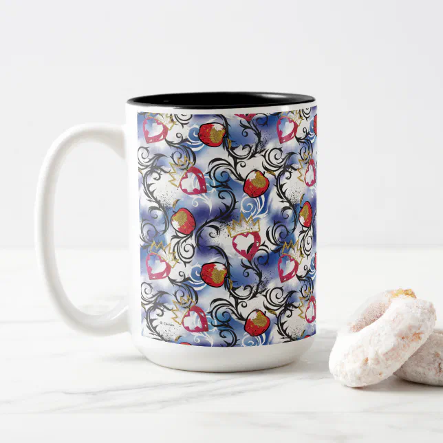 Descendants Evie Apple Pattern TwoTone Coffee Mug Zazzle