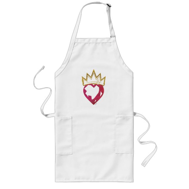 Descendants | Evie | Heart and Crown Logo Long Apron (Front)