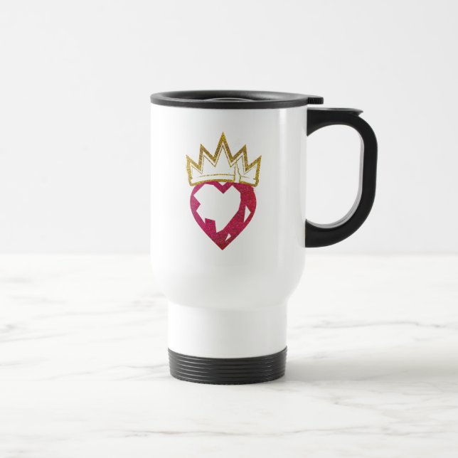 Descendants | Evie | Heart and Crown Logo Travel Mug (Right)