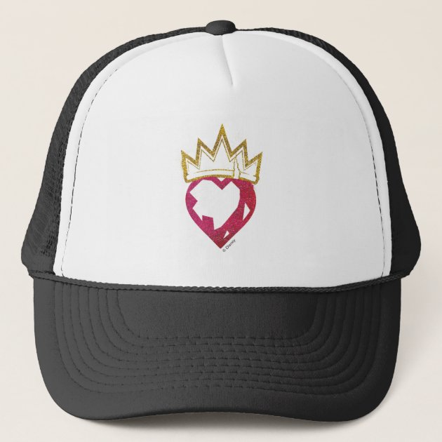 Descendants | Evie | Heart and Crown Logo Trucker Hat | Zazzle