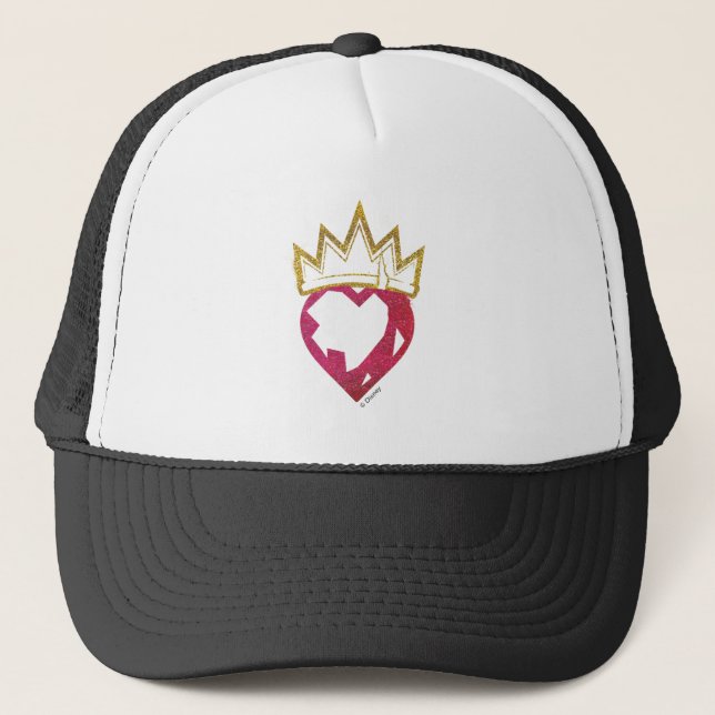 Descendants | Evie | Heart and Crown Logo Trucker Hat (Front)