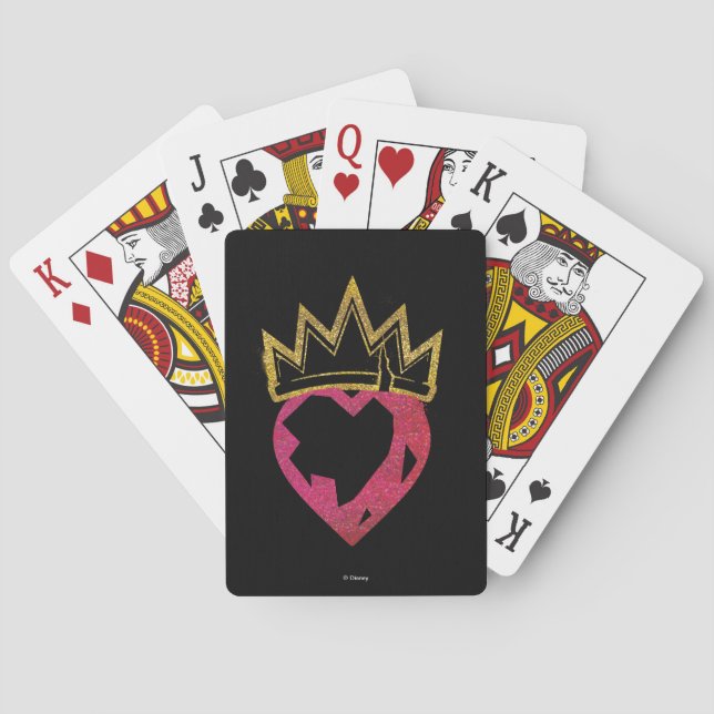 Descendants | Evie | Heart and Crown Playing Cards (Back)