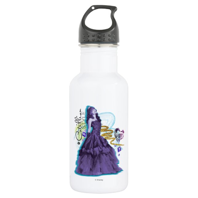 Descendants | Mal | Cotillion Style Stainless Steel Water Bottle (Front)