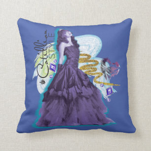 Descendants Mal Cotillion Style Throw Pillow