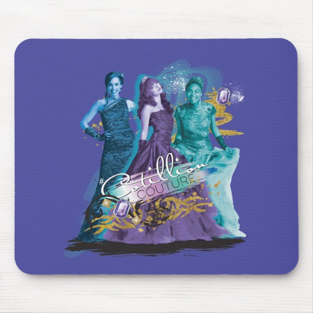 Descendants | Mal, Evie & Uma | Cotillion Couture Mouse Pad (Front)