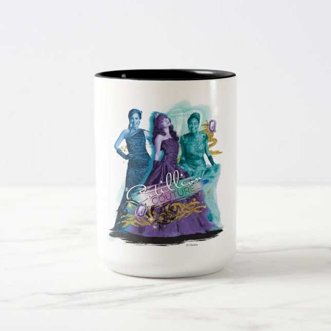 Descendants | Mal, Evie & Uma | Cotillion Couture Two-Tone Coffee Mug (Center)