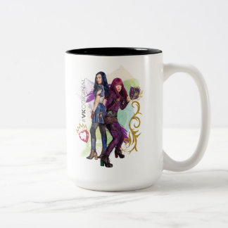 Descendants | Mal & Evie | #VK Original Two-Tone Coffee Mug