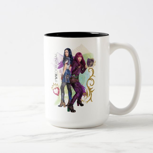 Descendants | Mal & Evie | #VK Original Two-Tone Coffee Mug (Right)