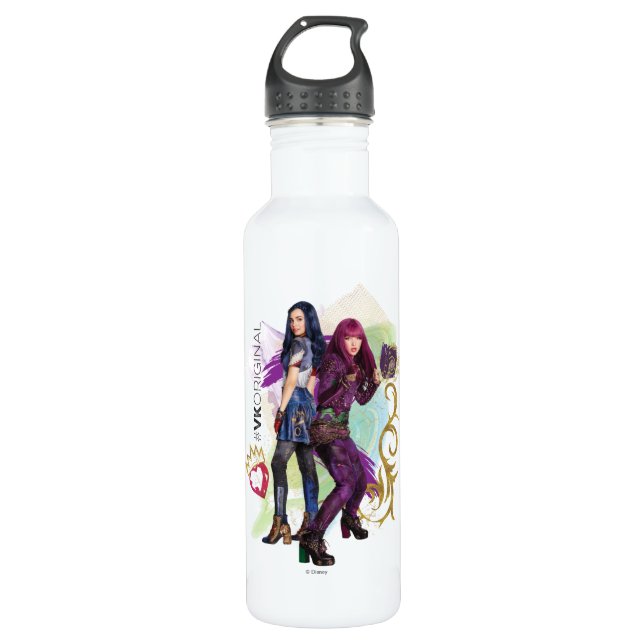 Descendants | Mal & Evie | #VK Original Water Bottle (Front)