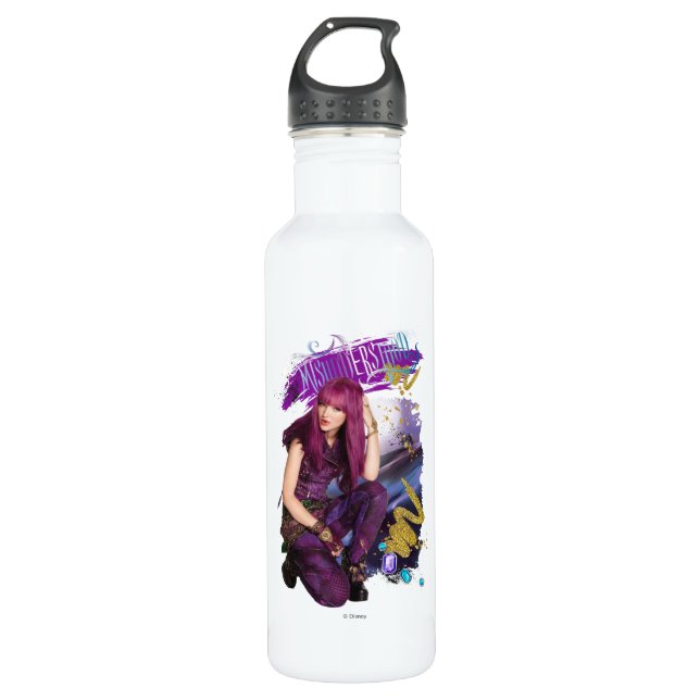 Descendants | Mal | Misunderstood Stainless Steel Water Bottle (Front)
