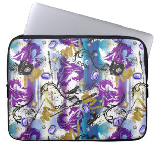 Descendants Mal Two-Headed Dragon Pattern Laptop Sleeve