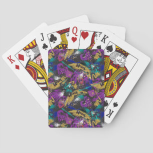 Descendants Rebel Attitude Pattern Playing Cards