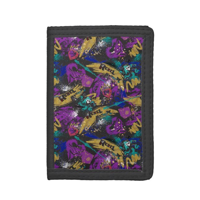 Descendants | Rebel Attitude Pattern Trifold Wallet (Front Vertical)