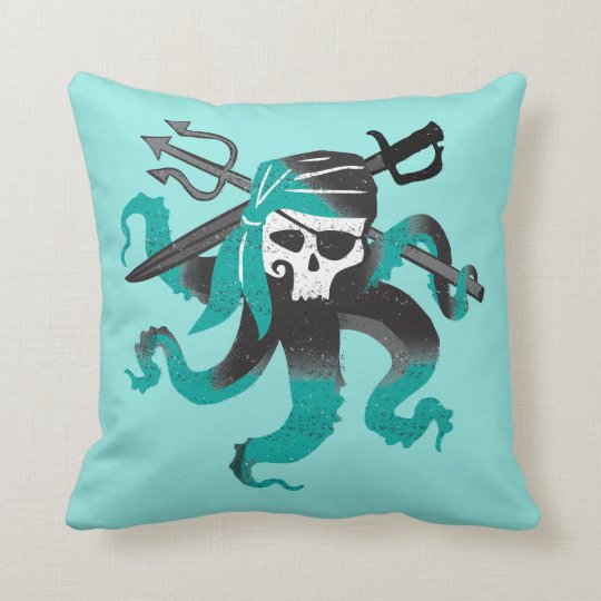 Descendants Uma Pirate Skull Logo Throw Pillow Zazzle Com