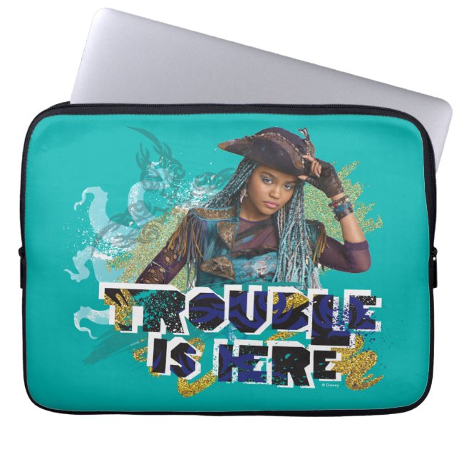 Descendants | Uma | Trouble is Here Laptop Sleeve (Front)