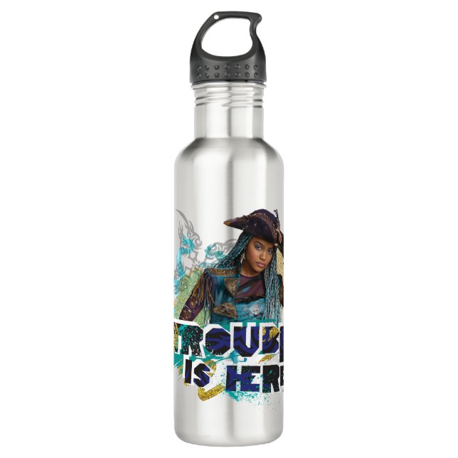 Descendants | Uma | Trouble is Here Stainless Steel Water Bottle (Front)