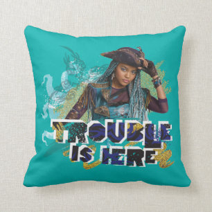 Descendants   Uma   Trouble is Here Throw Pillow