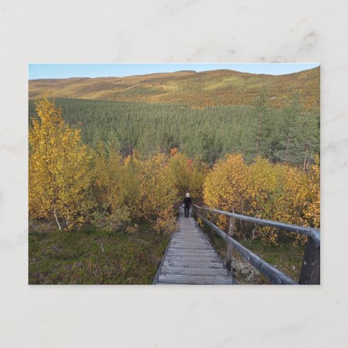 Descending into Lapland Postcard