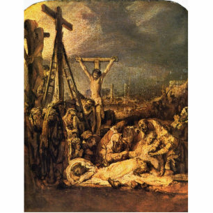 Descent From The Cross By Rembrandt Harmensz. Van Cutout