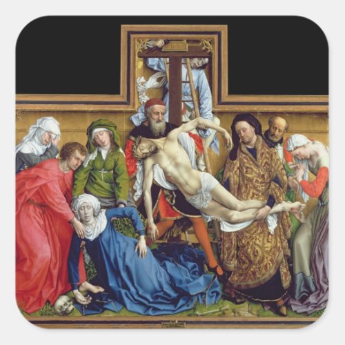 Descent from the Cross c1435 Square Sticker