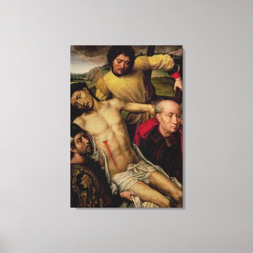 Descent from the Cross left hand panel Canvas Print