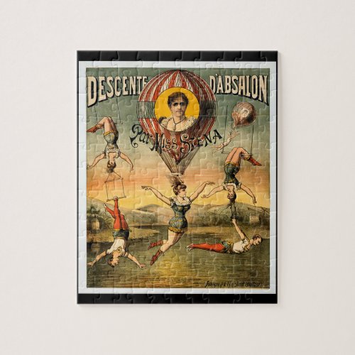 Descente dAbsalon par Miss Stena Vintage Circus Jigsaw Puzzle