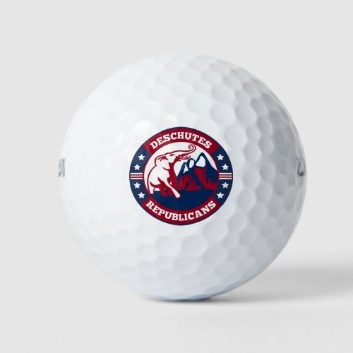 Deschutes Republicans Wilson Golf Balls NEW LOGO
